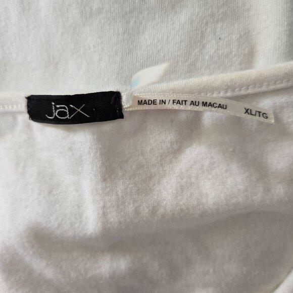 JAX White V Neck Tank XL - Picture 3 of 4